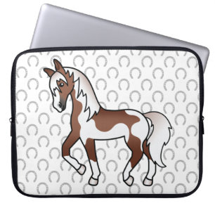 Funda Para Portátil Ilustración de dibujos animados de caballo troton