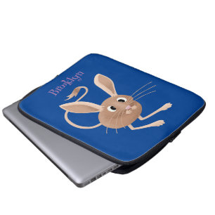 Funda Para Portátil Ilustración de dibujos animados de jerbo de orejas
