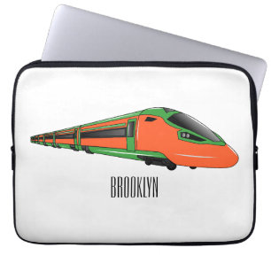 Funda Para Portátil Ilustración de dibujos animados de tren bala