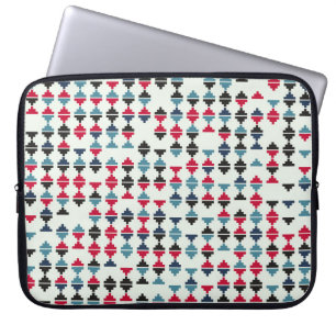 Funda Para Portátil Ilustración de diseño de patrones geométricos sin