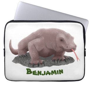 Funda Para Portátil Ilustracion de dragón de Komodo