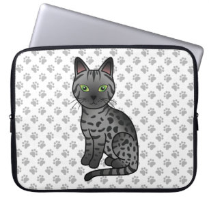 Funda Para Portátil Ilustración de gato de dibujos animados lindo Egyp
