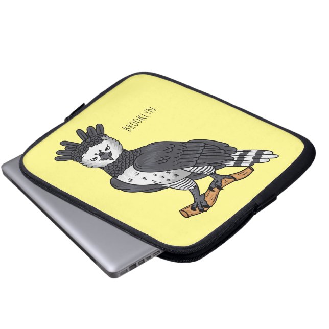 Funda Para Portátil Ilustracion de Harpy Eagle personalizado (Inferior anverso)