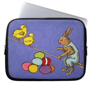 Funda Para Portátil Ilustracion de huevos de gallinas confitadas de Pa