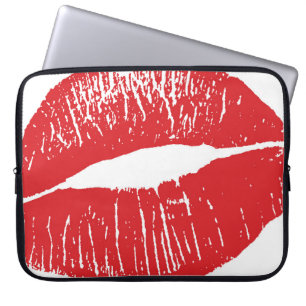 Funda Para Portátil Ilustracion de impresión de labios rojos vintage