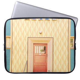 Funda Para Portátil Ilustracion de la casa amarilla