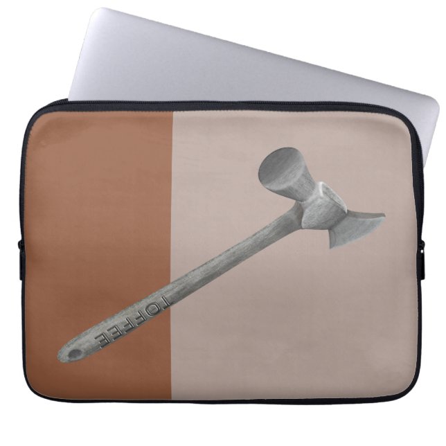 Funda Para Portátil Ilustracion de martillo de café (Frente)