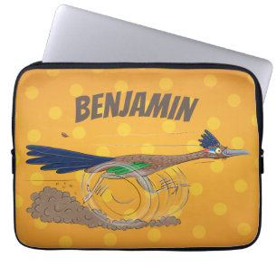 Funda Para Portátil Ilustracion de pájaro personalizado de pista diver