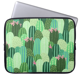 Funda Para Portátil Ilustracion de patrón de Cactus sin soldadura de c