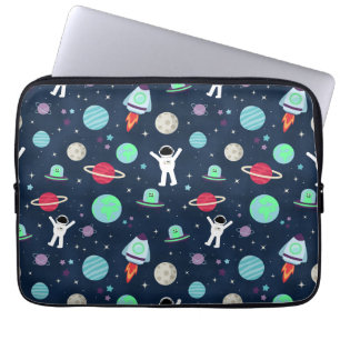Funda Para Portátil Ilustracion de patrón de espacio