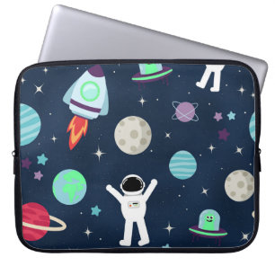 Funda Para Portátil Ilustracion de patrón de espacio