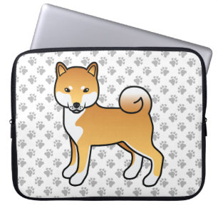 Funda Para Portátil Ilustración de perro de dibujos animados lindo Shi