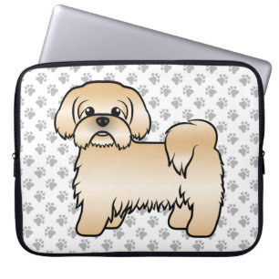 Funda Para Portátil Ilustración de perro de dibujos animados lindo Shi