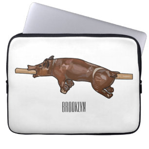 Funda Para Portátil Ilustracion de personalizado asado de cerdo / cerd