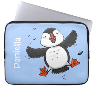 Funda Para Portátil Ilustracion de personalizado azul del ataúd flotan