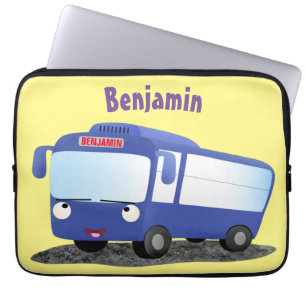 Funda Para Portátil Ilustracion de personalizado de autobús moderno az