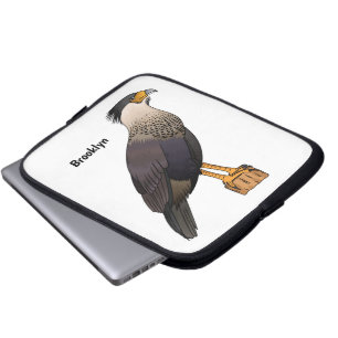 Funda Para Portátil Ilustracion de personalizado de aves de Crested Ca