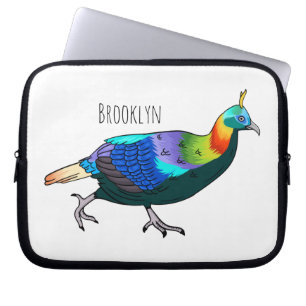 Funda Para Portátil Ilustracion de personalizado de aves monales del H