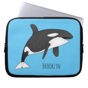 Funda Para Portátil Ilustracion de personalizado de ballenas asesina