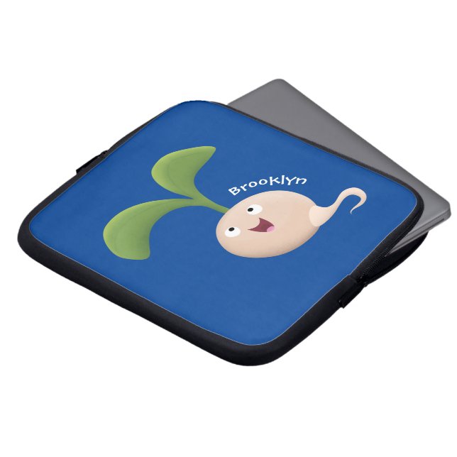 Funda Para Portátil Ilustracion de personalizado de brote de semillas  (Superior anverso)