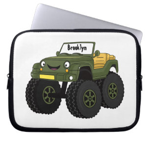 Funda Para Portátil Ilustracion de personalizado de camión monstruo ve