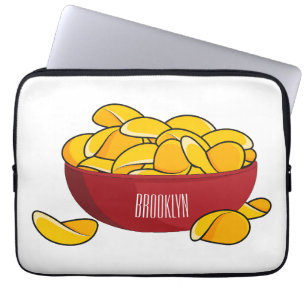 Funda Para Portátil Ilustracion de personalizado de chips de papa