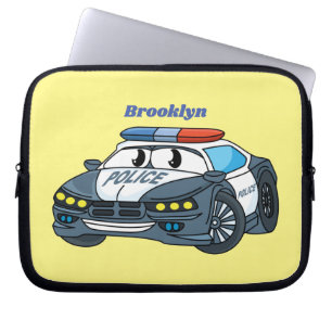 Funda Para Portátil Ilustracion de personalizado de coche de policía f