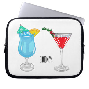 Funda Para Portátil Ilustracion de personalizado de cócteles