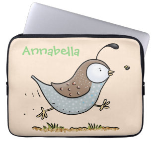 Funda Para Portátil Ilustracion de personalizado de codorniz de califo