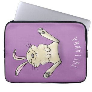 Funda Para Portátil Ilustracion de personalizado de conejo de conejo d