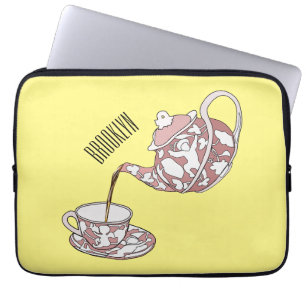 Funda Para Portátil Ilustracion de personalizado de conjunto de equipo