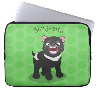 Funda Para Portátil Ilustracion de personalizado de demonio de Tasmani