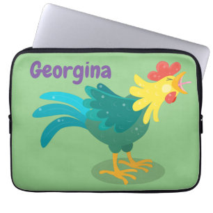 Funda Para Portátil Ilustracion de personalizado de gallo de entrego g
