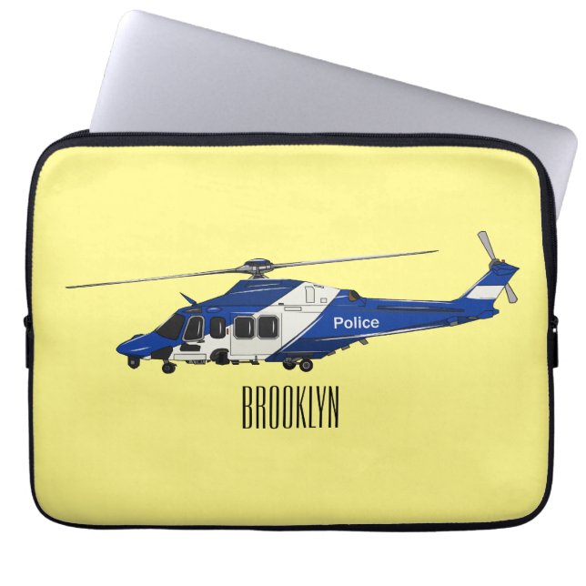 Funda Para Portátil Ilustracion de personalizado de helicópteros de la (Frente)