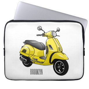 Funda Para Portátil Ilustracion de personalizado de motocicleta con ci