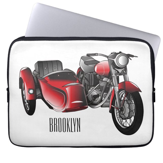 Funda Para Portátil Ilustracion de personalizado de motocicletas Sidec (Frente)