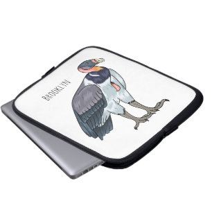 Funda Para Portátil Ilustracion de personalizado de pájaro buitre rey