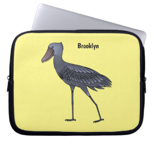 Funda Para Portátil Ilustracion de personalizado de pájaro Shoebill