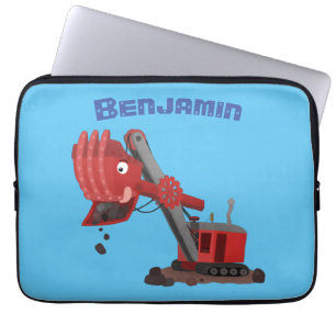 Funda Para Portátil Ilustracion de personalizado de pala de vapor roja