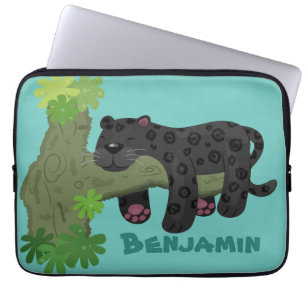Funda Para Portátil Ilustracion de personalizado de pantera negra de j