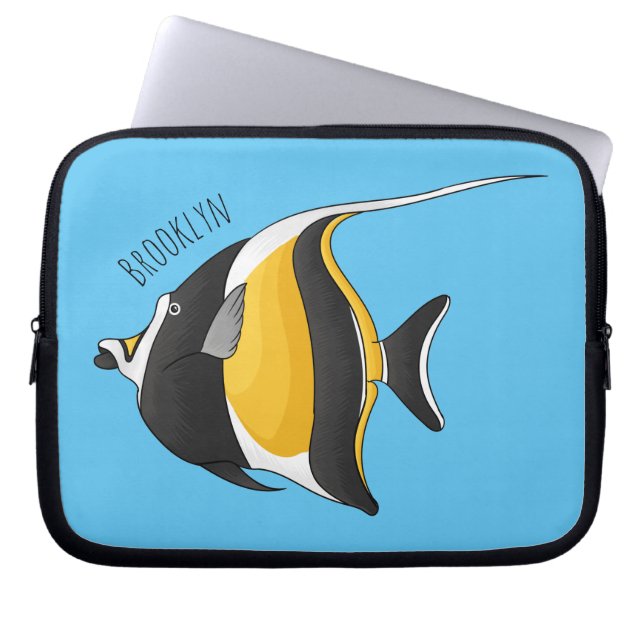 Funda Para Portátil Ilustracion de personalizado de peces moro (Frente)
