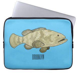 Funda Para Portátil Ilustracion de personalizado de pescado de grupo