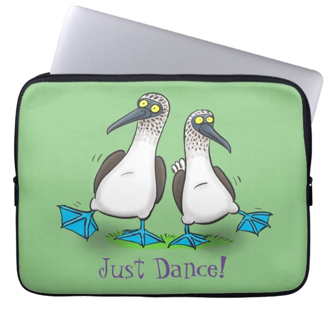 Funda Para Portátil Ilustracion de personalizado de pezuñas azules div (Frente)