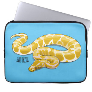 Funda Para Portátil Ilustracion de personalizado de pitón birmano