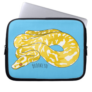 Funda Para Portátil Ilustracion de personalizado de pitón birmano