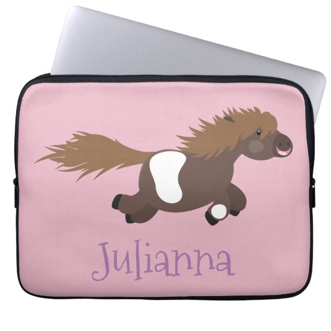 Funda Para Portátil Ilustracion de personalizado del pony de Shetland  (Frente)