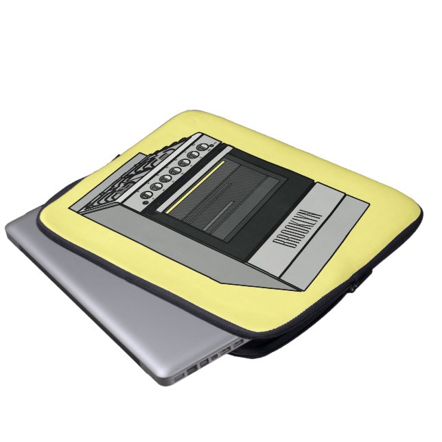 Funda Para Portátil Ilustracion de personalizado eléctrico (Inferior anverso)