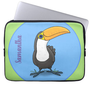 Funda Para Portátil Ilustracion de personalizado verde azul tulata fel