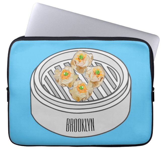 Funda Para Portátil Ilustracion de Shumai dim sum personalizado (Frente)