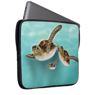 Funda Para Portátil Ilustracion de tortugas marinas